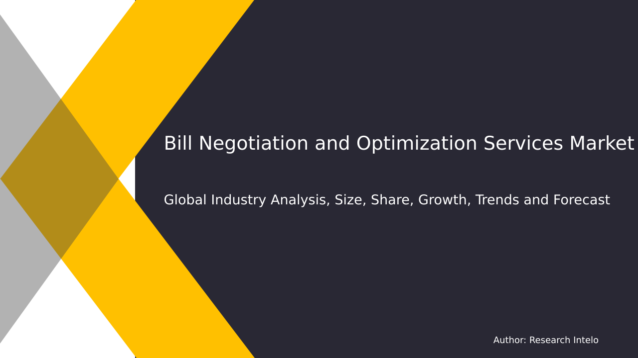 Bill Negotiation and Optimization Services Market Research Report 2033
